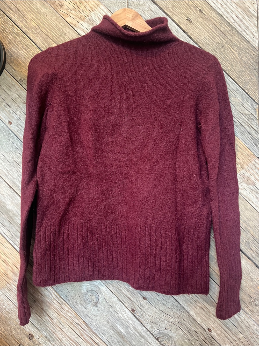 Madewell Burgundy Turtleneck Sweater
